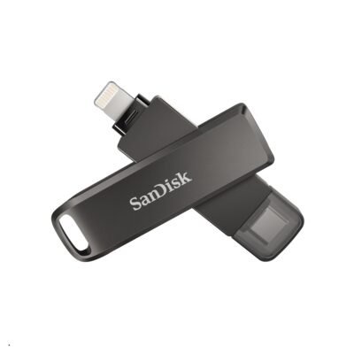 MEMORIA USB SANDISK IXPAND FLASH DRIVE LUXE PARA IPHONE Y DISPOSITIVOS TIPO C SDIX70N 256G GN6NE
